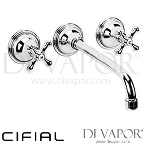 Cifial 31110ED.U Edwardian 3H Wall Basin Tap Spare Parts